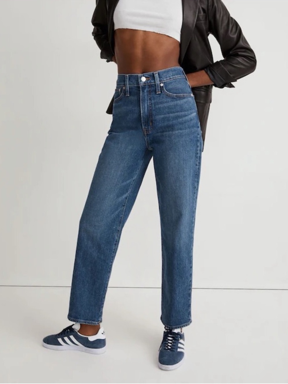 Madewell The Perfect Vintage Straight Jeans Sz 26 - Picture 3 of 11